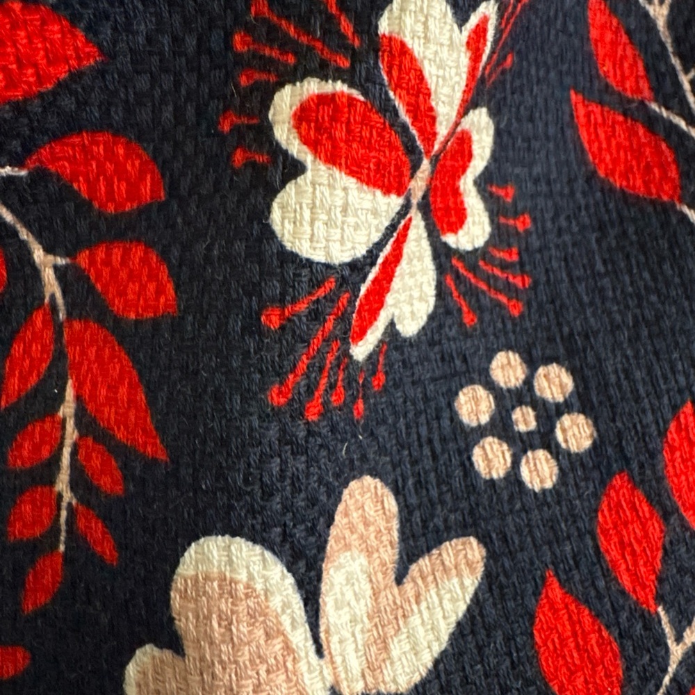 Boden Martha dress Sleeveless Red Blue Print Size 8 Pockets Lined - Picture 11 of 14